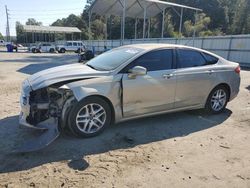 Salvage cars for sale at Savannah, GA auction: 2016 Ford Fusion SE