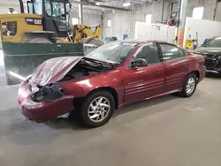 2001 Pontiac Grand AM SE1 en venta en Blaine, MN