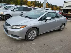 Honda salvage cars for sale: 2012 Honda Civic LX