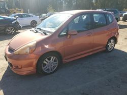 Salvage cars for sale at North Billerica, MA auction: 2008 Honda FIT Sport