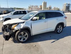 Salvage cars for sale at New Orleans, LA auction: 2016 Toyota Highlander Limited