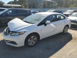 Salvage cars for sale at Savannah, GA auction: 2013 Honda Civic LX