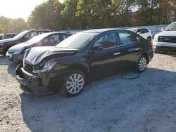 Salvage cars for sale at North Billerica, MA auction: 2017 Nissan Sentra S