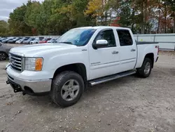 Salvage trucks for sale at North Billerica, MA auction: 2011 GMC Sierra K1500 SLT