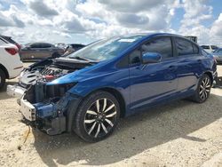 Honda salvage cars for sale: 2015 Honda Civic EXL