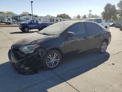 Salvage cars for sale from Copart Sacramento, CA: 2015 Toyota Corolla L