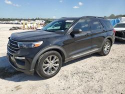 Salvage cars for sale at Houston, TX auction: 2021 Ford Explorer XLT