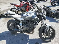 Salvage motorcycles for sale at Las Vegas, NV auction: 2017 Yamaha FZ07 C