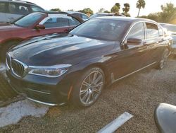 Salvage cars for sale at Riverview, FL auction: 2019 BMW 750 I