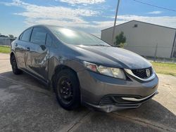 Salvage cars for sale at Oklahoma City, OK auction: 2013 Honda Civic LX