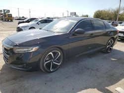 Salvage cars for sale at Oklahoma City, OK auction: 2022 Honda Accord Sport