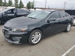 Chevrolet salvage cars for sale: 2016 Chevrolet Malibu LT