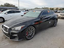 Salvage cars for sale at Orlando, FL auction: 2018 Infiniti Q50 RED Sport 400