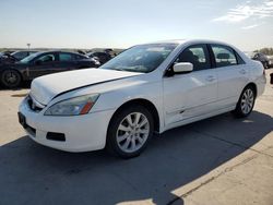 Salvage cars for sale at auction: 2006 Honda Accord EX