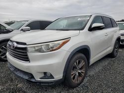 Salvage cars for sale at Riverview, FL auction: 2016 Toyota Highlander XLE