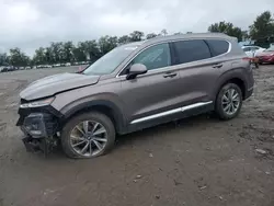 Salvage cars for sale at Baltimore, MD auction: 2019 Hyundai Santa FE SEL