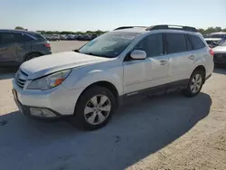 Salvage cars for sale from Copart San Antonio, TX: 2012 Subaru Outback 2.5I Limited