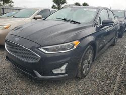 Salvage cars for sale at Riverview, FL auction: 2019 Ford Fusion Titanium