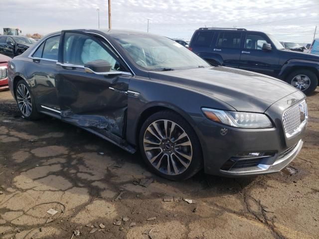 2017 Lincoln Continental Black Label