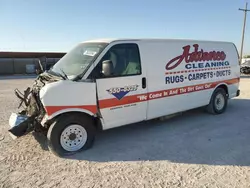 Salvage trucks for sale at Andrews, TX auction: 2015 Chevrolet Express G3500