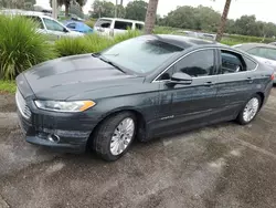 Salvage cars for sale at Riverview, FL auction: 2015 Ford Fusion SE Hybrid