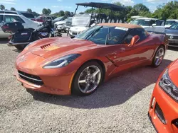 Salvage cars for sale at Riverview, FL auction: 2015 Chevrolet Corvette Stingray 3LT