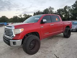 Toyota salvage cars for sale: 2015 Toyota Tundra Crewmax Limited