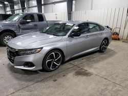 Salvage cars for sale at Ham Lake, MN auction: 2022 Honda Accord Sport SE