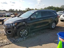 Salvage cars for sale at Florence, MS auction: 2018 KIA Sorento LX