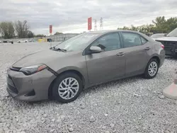 Salvage cars for sale at Barberton, OH auction: 2017 Toyota Corolla L