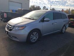 Salvage cars for sale at Woodburn, OR auction: 2016 Honda Odyssey EXL