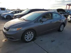 Salvage cars for sale at Riverview, FL auction: 2012 Honda Civic EX