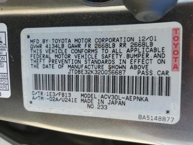 2002 Toyota Camry LE