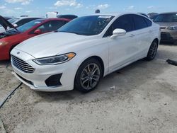 Salvage cars for sale at Arcadia, FL auction: 2020 Ford Fusion SEL