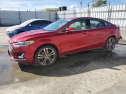 Ford salvage cars for sale: 2019 Ford Fusion Titanium