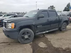 Salvage trucks for sale at Woodhaven, MI auction: 2010 GMC Sierra K1500 SLE