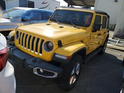 Jeep salvage cars for sale: 2020 Jeep Wrangler Unlimited Sahara