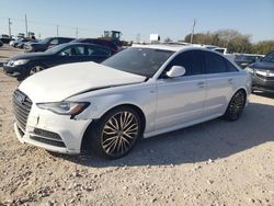 Salvage cars for sale from Copart Oklahoma City, OK: 2016 Audi A6 Premium Plus