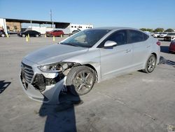 Salvage cars for sale at Grand Prairie, TX auction: 2018 Hyundai Elantra SEL