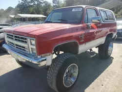 Salvage cars for sale at Savannah, GA auction: 1987 Chevrolet Blazer V10