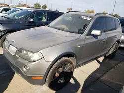 Vehiculos salvage en venta de Copart Oklahoma City, OK: 2007 BMW X3 3.0SI