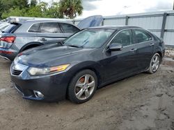 Salvage cars for sale at Riverview, FL auction: 2012 Acura TSX