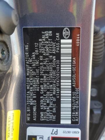 2012 Toyota Camry Base