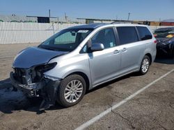 Salvage cars for sale at Van Nuys, CA auction: 2014 Toyota Sienna XLE