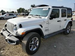 Jeep salvage cars for sale: 2021 Jeep Wrangler Unlimited Sahara