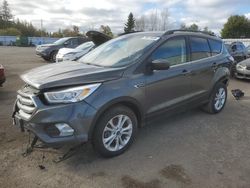 Salvage cars for sale at Bowmanville, ON auction: 2018 Ford Escape SEL