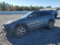 Salvage cars for sale at Windham, ME auction: 2014 Jeep Cherokee Trailhawk