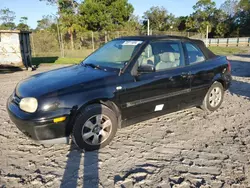 Salvage cars for sale at Fort Pierce, FL auction: 2002 Volkswagen Cabrio GLX