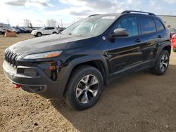 Salvage cars for sale from Copart Rocky View County, AB: 2018 Jeep Cherokee Trailhawk