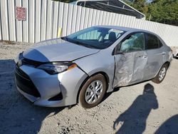 Toyota Corolla l salvage cars for sale: 2017 Toyota Corolla L